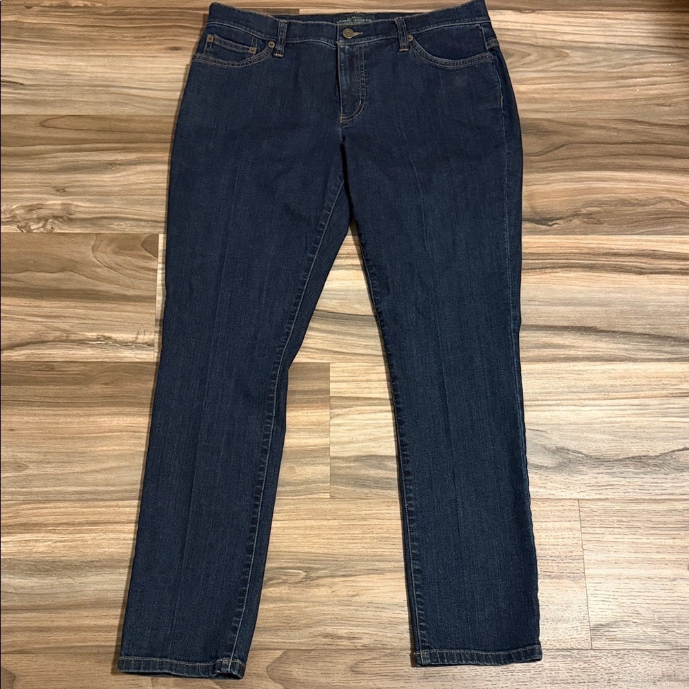 Lauren Ralph Lauren Jeans Women’s 12 Modern Skinny Stretch Mid Rise Dark Wash